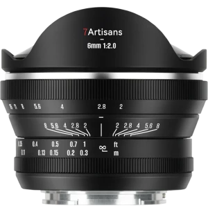 7Artisans 6mm f/2, объектив Fisheye для Canon RF-Mount (APS-C) объектив