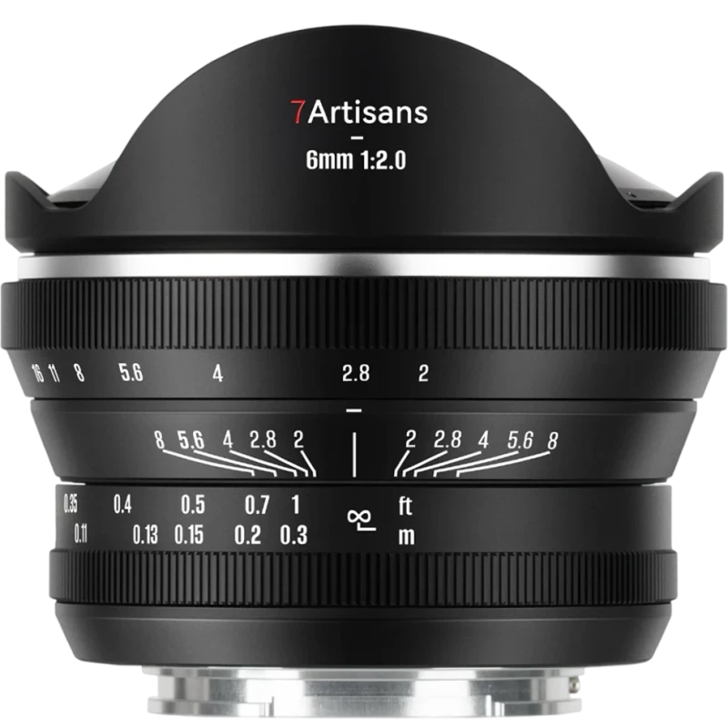 7Artisans 6mm f/2, объектив Fisheye для Canon RF-Mount (APS-C) объектив