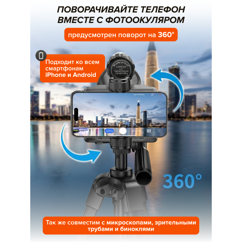 Wi-Fi фотокуляр Levenhuk Kelvin WFP25