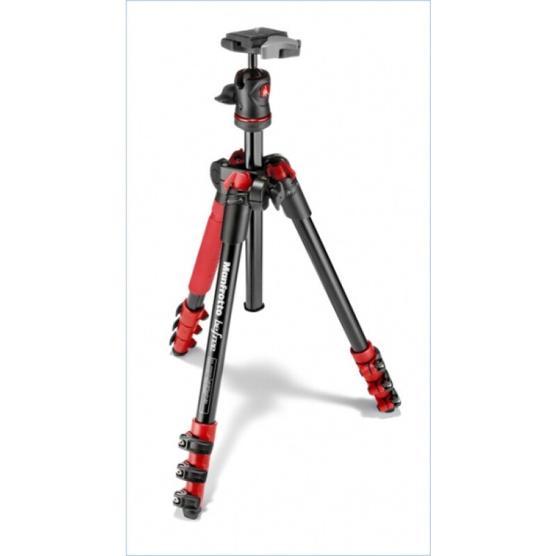 Manfrotto MKBFRA4R-BH Befree штатив и шаровая головка для фотокамеры красного цвета