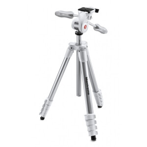 Manfrotto MKCOMPACTADV-WH Compact Advanced штатив с 3D головкой для фотокамеры (белый)