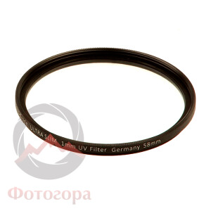 Phottix 40313 Pro-Grade PM-C Ultra Slim 1 мм UV 58 мм УФ-фильтр с многослойным покрытием