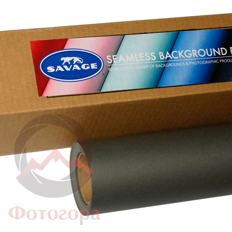 Savage (27-1253) Thunder Gray фон бумажный 1,35x11 м серый гром