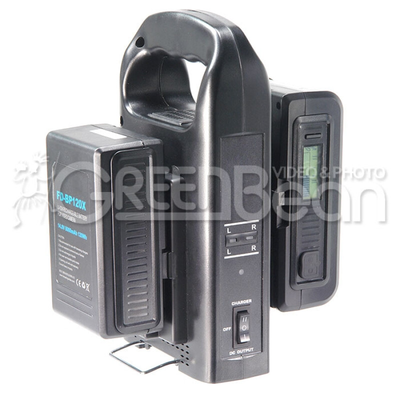 GreenBean DualCharger V3A V-mount зарядное устройство