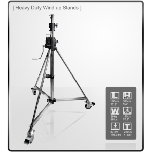 Kupo (484) Heavy Duty Wind-up Stell Stand w/Casters Lighting Stand стойка на колесах с тормозами