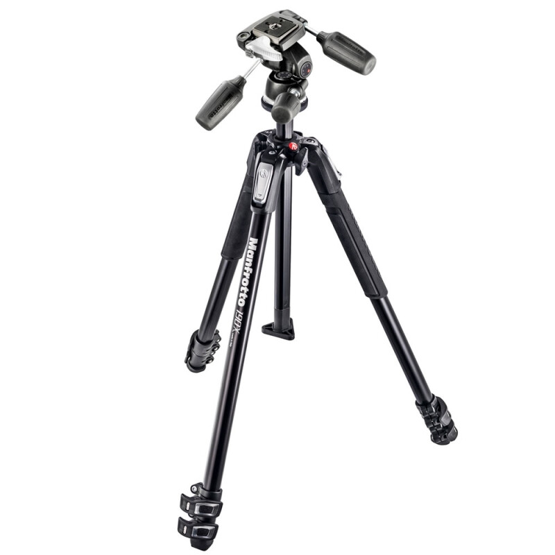 Manfrotto MK190X3-3W 190X ALU 3 SECTION KIT 3W H штатив для фото- и видеокамеры