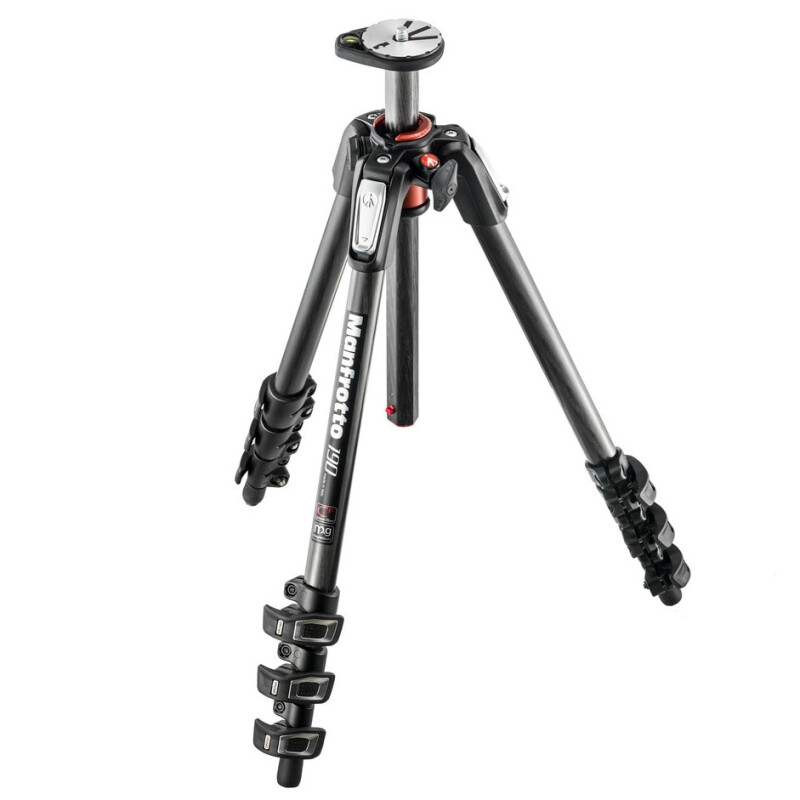Manfrotto MT190CXPRO4 190 CF TRIPOD 4-S HORIZ COL карбоновый штатив для фото- и видеокамеры