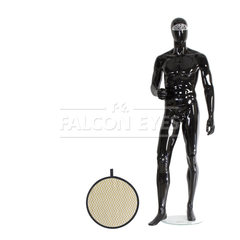 Falcon Eyes CFR-12M круглый отражатель золото с серебристыми полосками 31 см