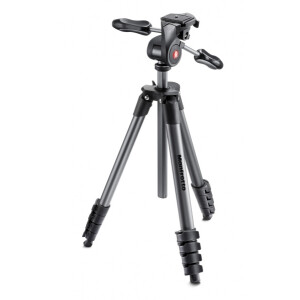 Manfrotto MKCOMPACTADV-BK Compact Advanced штатив с 3D головкой для фотокамеры (черный)