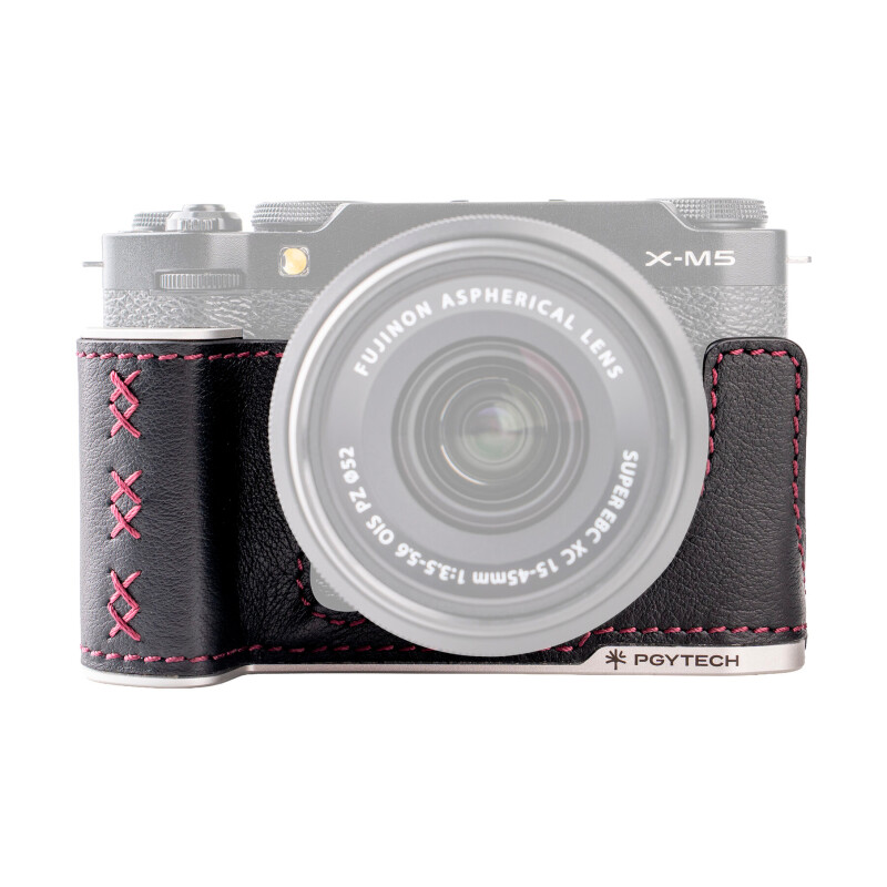 PGYTECH Leather Camera Case for FUJIFILM X-M5 Midnight Black чехол для камеры черный