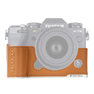 PGYTECH Leather Camera Case for FUJIFILM X-T5 Clay Brown чехол для камеры коричневый