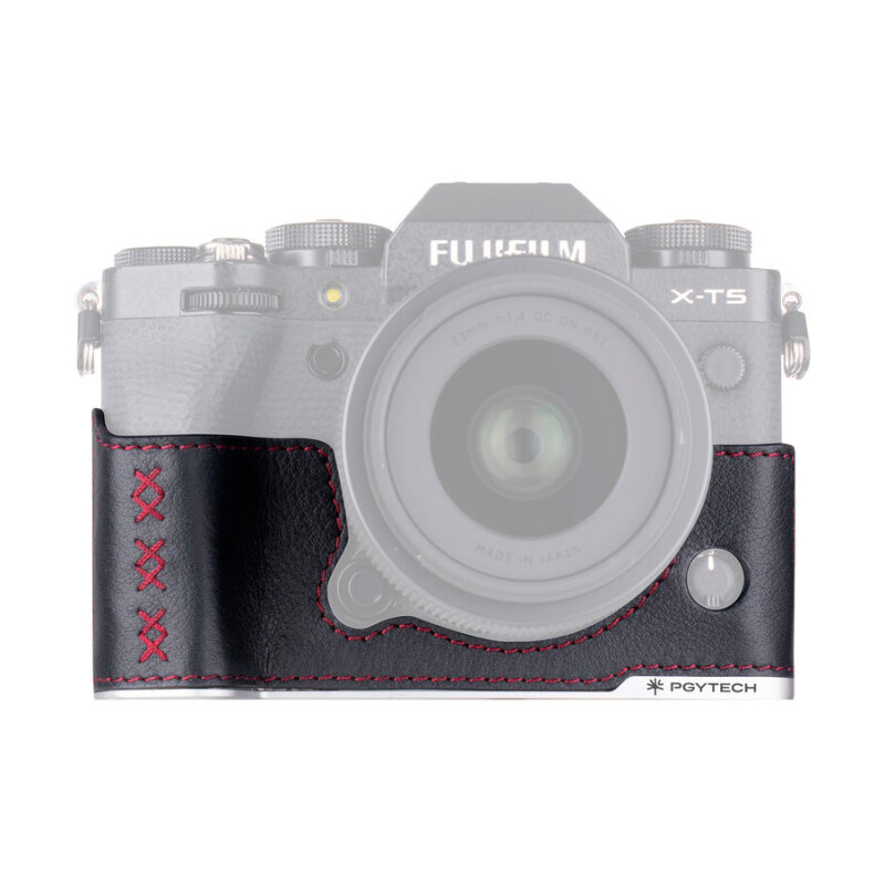 PGYTECH Leather Camera Case for FUJIFILM X-T5 Midnight Black чехол для камеры черный