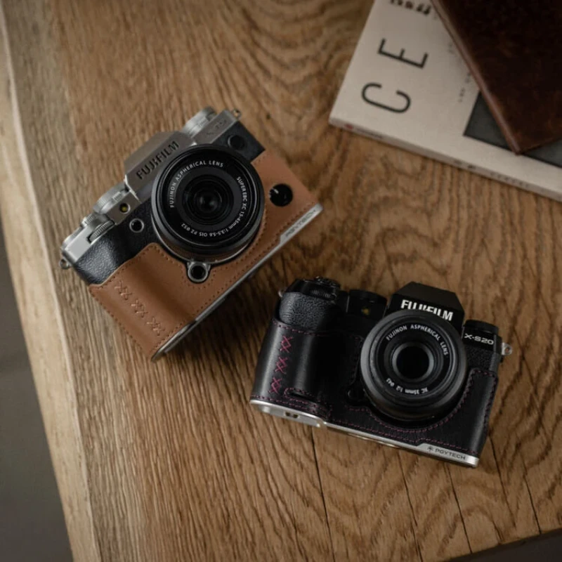 PGYTECH Leather Camera Case for FUJIFILM X100VI Clay Brown чехол для камеры коричневый