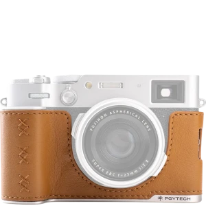 PGYTECH Leather Camera Case for FUJIFILM X100VI Clay Brown чехол для камеры коричневый
