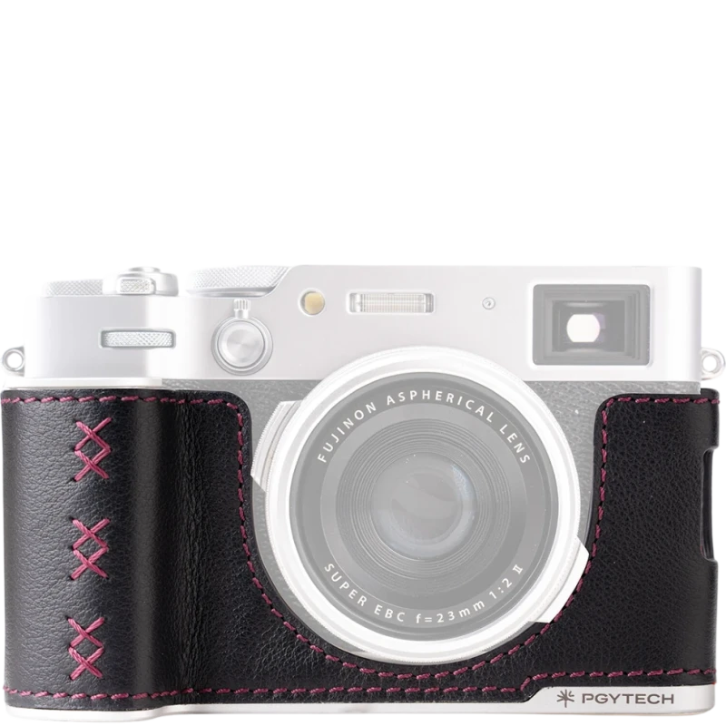 PGYTECH Leather Camera Case for FUJIFILM X100VI Midnight Black чехол для камеры черный