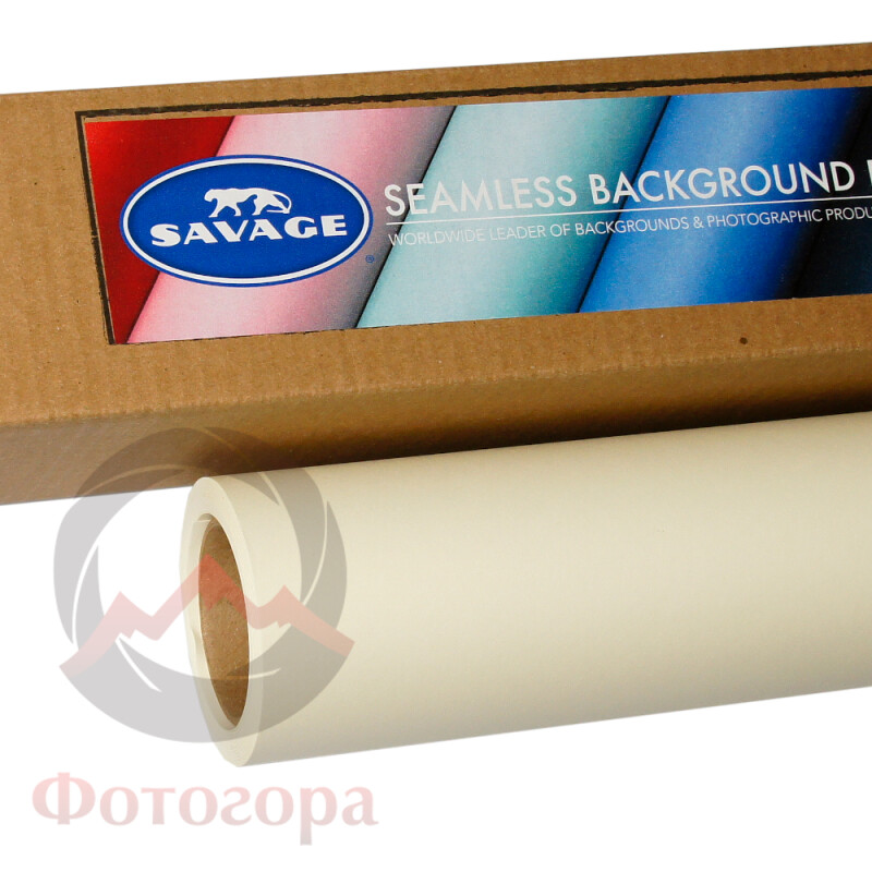 Savage (50-12) White бумажный фон 2,72x11 м теплый белый