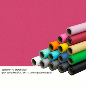 Superior 49 Mardi Gras фон бумажный 2,72x11м цвет малиновый