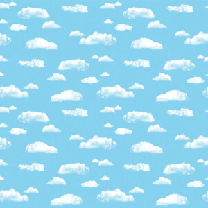 Ella Bella COROBUFF CLOUDS (12850) фон бумажный объемный белые облака 120х190 см