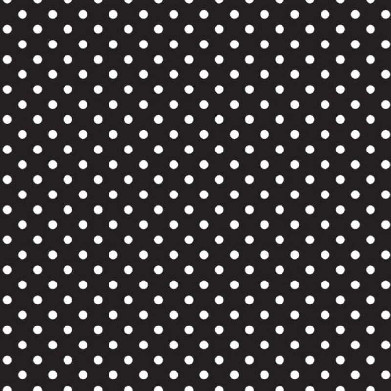 Ella Bella FADELESS CLASSIC DOTS BL AND WHT (55845) фон бумажный белый горошек 120х1500 см