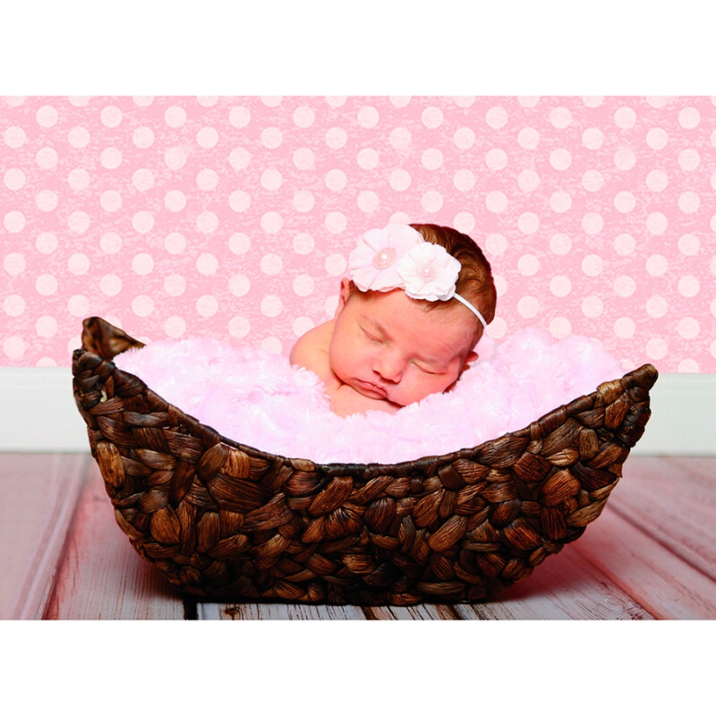 Ella Bella PHOTO BACKDROP DOTS-SOFT PINK (2502) фон бумажный розовое настроение 120х365 см