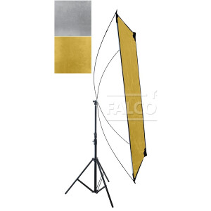 Falcon Eyes RR-3570GS двусторонний прямоугольный отражатель-паук золотистый серебристый.