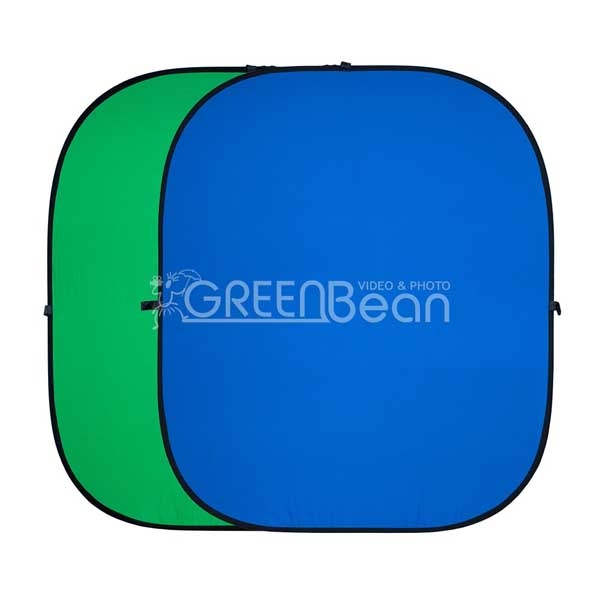GreenBean Twist фон тканевый хромакей двухсторонний сине-зеленый на каркасе 240х240 см GreenBean Twist фон тканевый хромакей двухсторонний сине-зеленый на каркасе 240х240 см