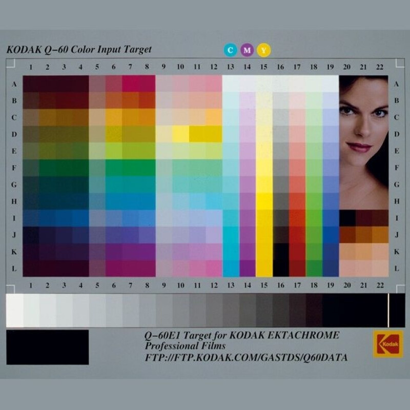 Kodak IT8.7/1 target 4"x5" reflective KODA005 цветовая шкала