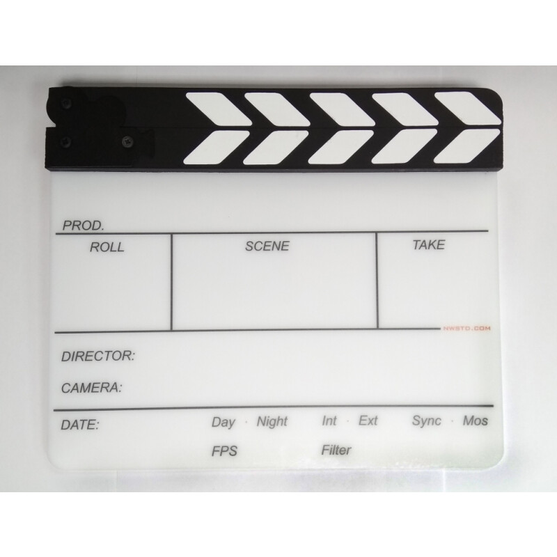 NWStudio (3350) хлопушка для кино- и видеосъемки черно-белая 29x24 см