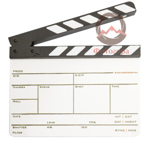 NWStudio (3354) хлопушка для кино- и видеосъемки черно-белая 29x24 см