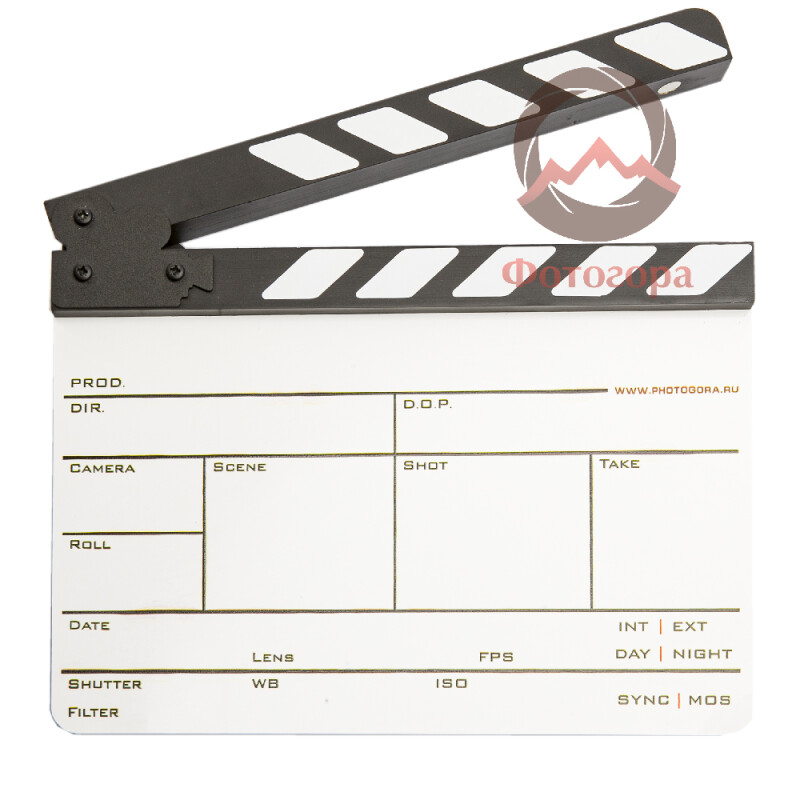 NWStudio (3354) хлопушка для кино- и видеосъемки черно-белая 29x24 см