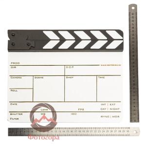 NWStudio (3354) хлопушка для кино- и видеосъемки черно-белая 29x24 см