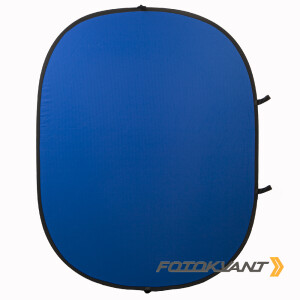 Fotokvant BG-1520 Blue Green фон тканевый складной синий-зеленый хромакей 1.5х2 м