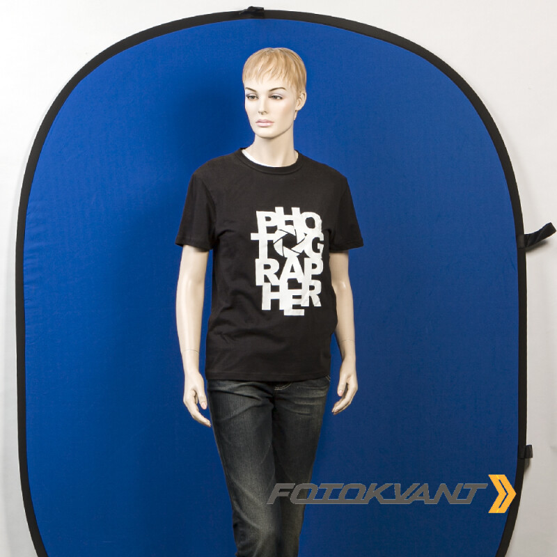 Fotokvant BG-1520 Blue Green фон тканевый складной синий-зеленый хромакей 1.5х2 м