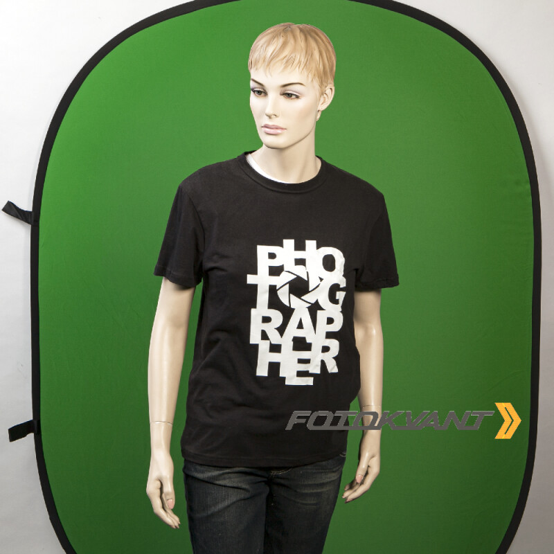 Fotokvant BG-1520 Blue Green фон тканевый складной синий-зеленый хромакей 1.5х2 м