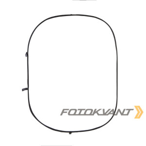 Fotokvant BG-1520 Black White фон тканевый складной белый и черный 1.5х2 м