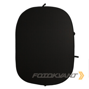 Fotokvant BG-1520 Black White фон тканевый складной белый и черный 1.5х2 м