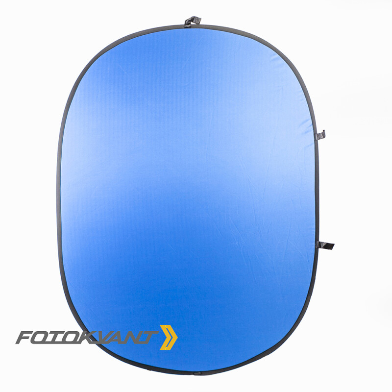Fotokvant BG-1520 Blue Gray фон тканевый складной синий и серый 1.5х2 м
