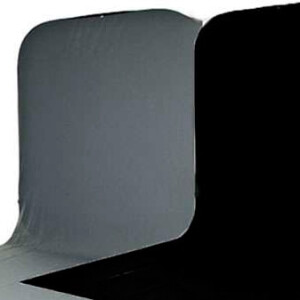 П-Фото (1205-1541) фон-чехол тканевый 1,5х4 м черный и серый