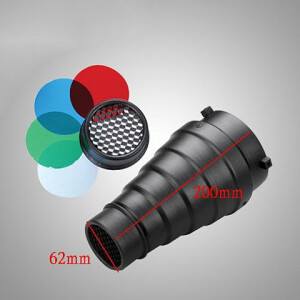 Visico SN-303 узкоугольная насадка с сотой и четырьмя цветными фильтрами