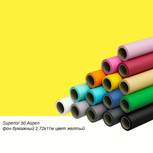 Superior 50 Aspen фон бумажный 1,35x11м цвет желтый