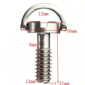 Fotokvant FLH-32 складной винт для крепления камеры 1/4&quot; с ушком на штативы и моноподы