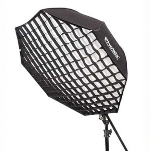 Phottix легкоскладываемый восьмиугольный зонт-софтбокс с решеткой 120 см