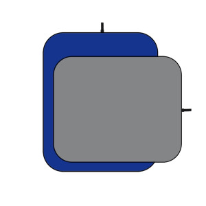 Visico BP-028 фон складной 150х200 см двусторонний серый синий