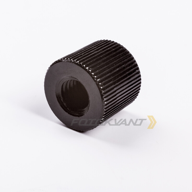 Fotokvant FLH-09-ALB винт-адаптер алюминиевый мама-мама 3/8 - 1/4 дюйма для штатива черный
