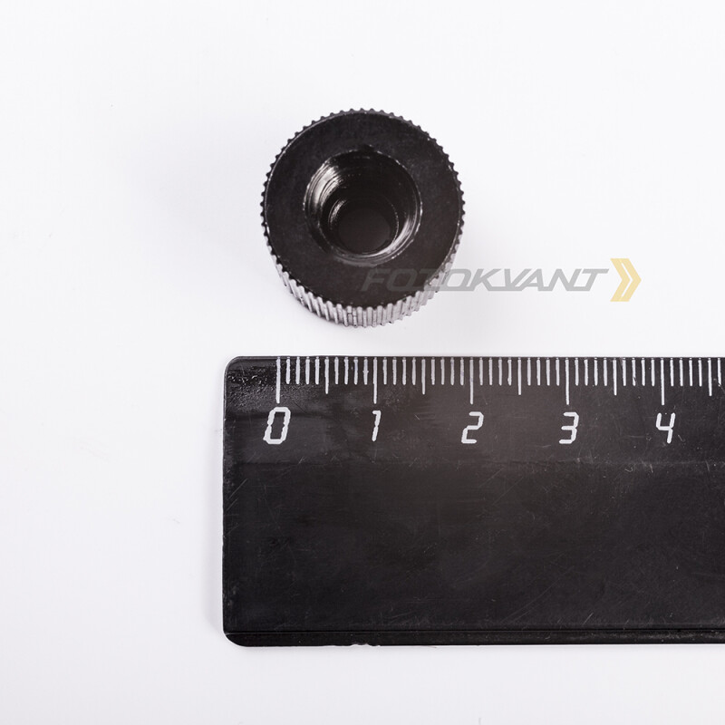 Fotokvant FLH-09-ALB винт-адаптер алюминиевый мама-мама 3/8 - 1/4 дюйма для штатива черный