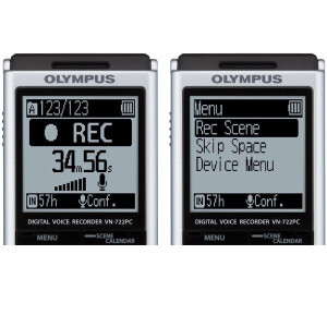 Olympus VN-415PC 2Gb цифровой диктофон белый