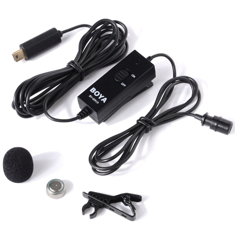 Boya BY-GM10 петличный микрофон для GoPro HERO4/3+/3