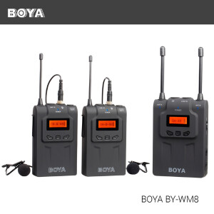Boya BY-WM8 двухканальная УКВ беспроводная микрофонная система