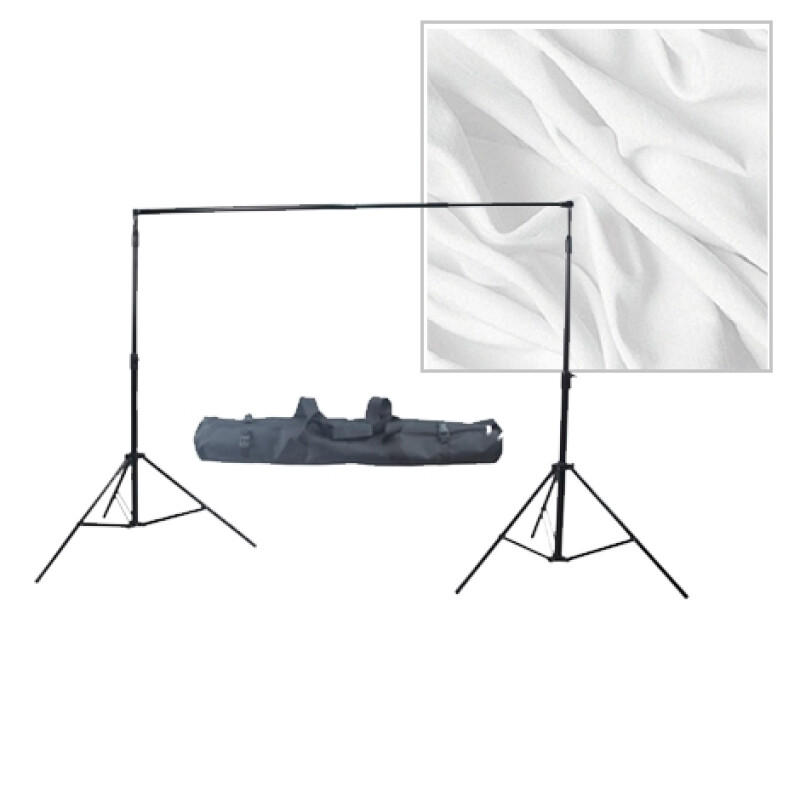 Fotokvant BG-3060White-2630S универсальный комплект с белым фоном и системой установки