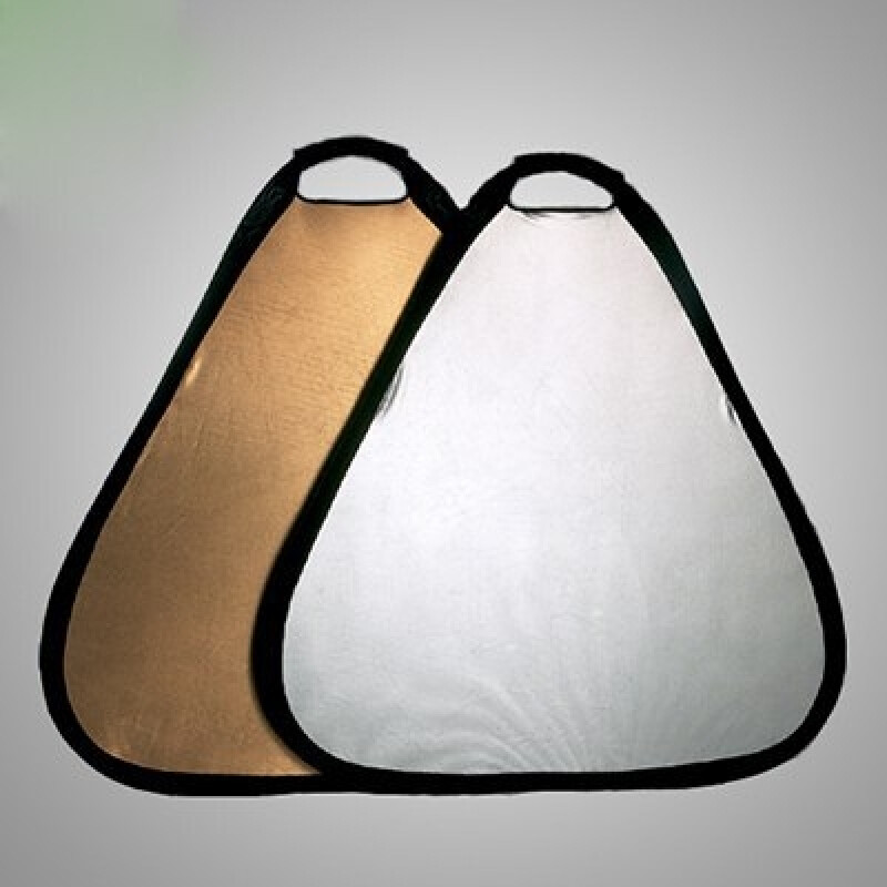 Fotokvant Grip NVF-7313 светоотражатель с ручкой 2 в 1 золото-серебро ширина 80 см